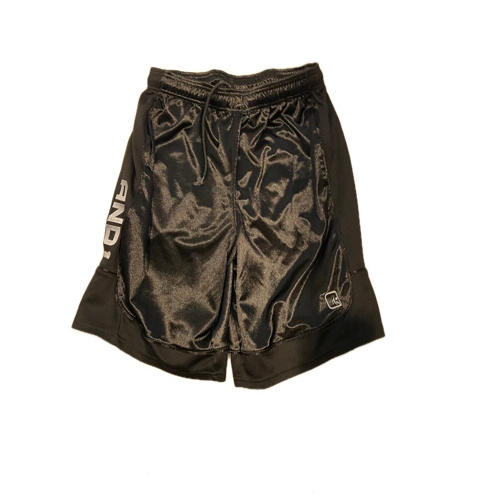 AND1 Black 8" Inseam Training Shorts Mens Med
